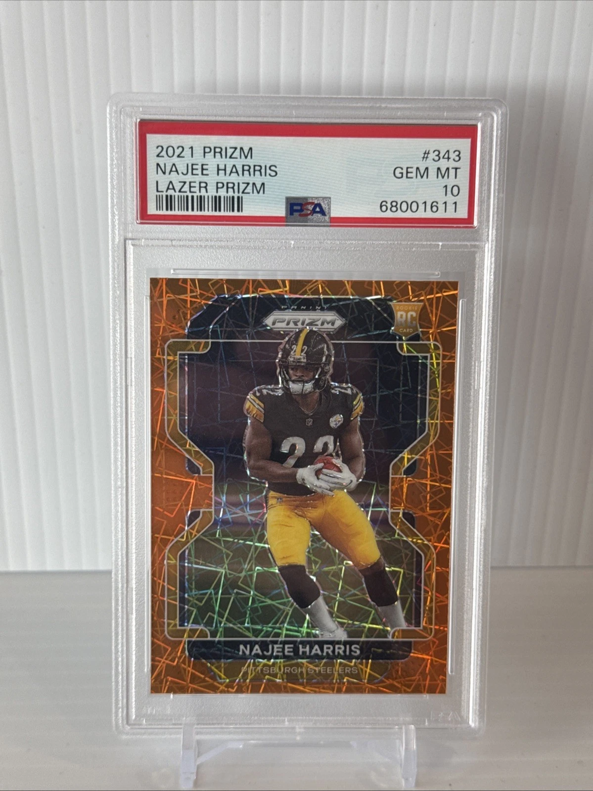 Deal for Najee Harris 2021 Panini Rookie Lazer Prizm #343 RC PSA 10 Gem Mint