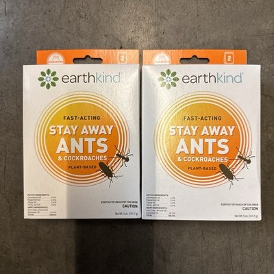 Earth Kind Stay Away Ants And Cockroaches Plant Based Pouches -2 Boxes New