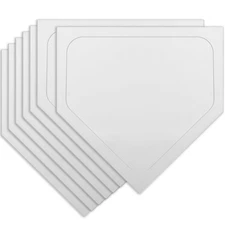 6 Pcs 6/12 Pcs Bulk Home Plate Baseball Softball Rubber Portable Throw Down H...