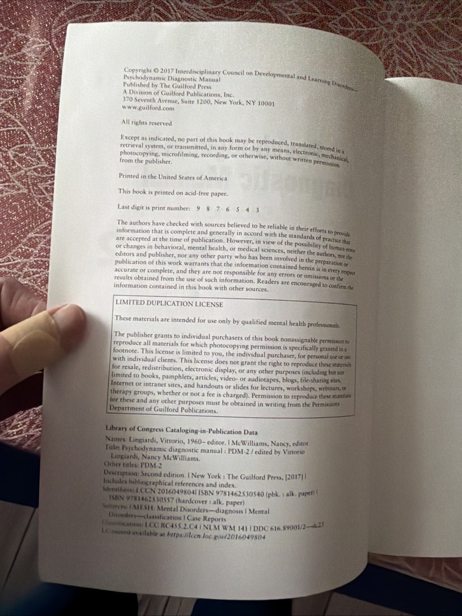 Psychodynamic Diagnostic Manual, Second Edition: PDM-2 by Vittorio