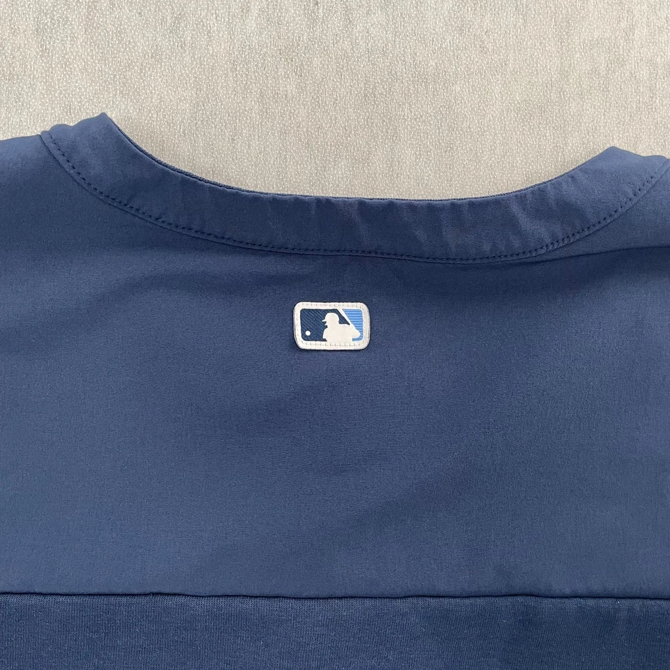Tampa Bay Rays Shirt Adult 2XL Blue 1/4 Zip Pullover Nike Team Issued Jones - Image 4 of 4