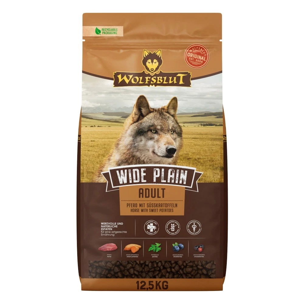 4260603784653 Wolfsblut Wide Plain Horse - Dry Dog Food - 12.5kg Unpa