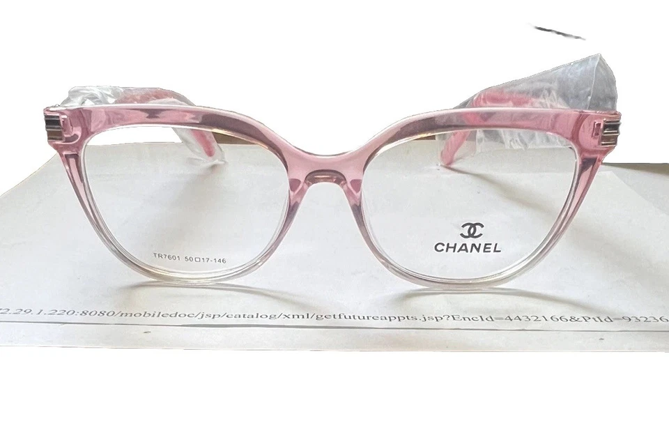 Chanel Eyeglasses Frame, pink . 50,17,146. Woman. (Sale Price). V Nice Quality - Image 3 of 4