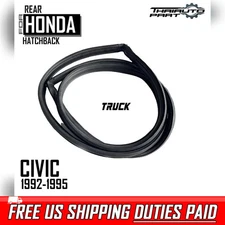 Weatherstrip Trunk Luggage Seal Rubber For 1992-1995 Honda Civic Hatchback 3-Dr