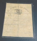 1864 US Army Civil war Discharge Paper