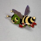 Antique Costume Jewelry Brooch Bumblebee Bumble Bee Bug Insect Anthropomorphic