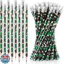 Chivao 50 Pack Camouflage Pencils Military Birthday Party Favors Army Decorat
