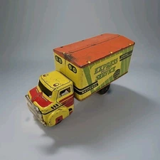 Vintage 9.5" Wyandotte Toys Pressed Steel Express Delivery Servicr Van Truck