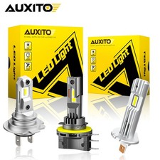 H1 H7 LED Headlight+Fog Light Super Bright Bulbs Kit 6500K White High Low Beam