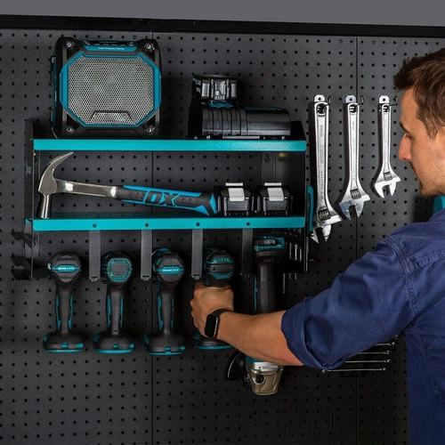 3 Layer 5 Slots Power Tool Organiser Wall Mounted Drill Storage Rack For Makita - Picture 5 of 13