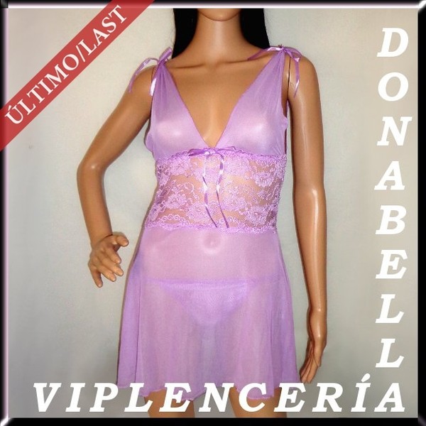 BABYDOLL PICARDIAS CONJUNTOS *LILA/LILAC* Mod.004* Talla/Size: S/M +REGALO/GIFT*