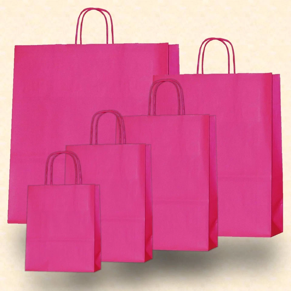 Papiertragetaschen Papiertüten Tüte Kordel Papier Trage-Tasche Papiertasche bunt - Bild 3 von 4