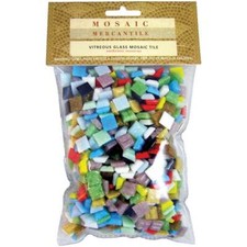 Assorted Vitreous Glass Mosaic Tiles 1lb
