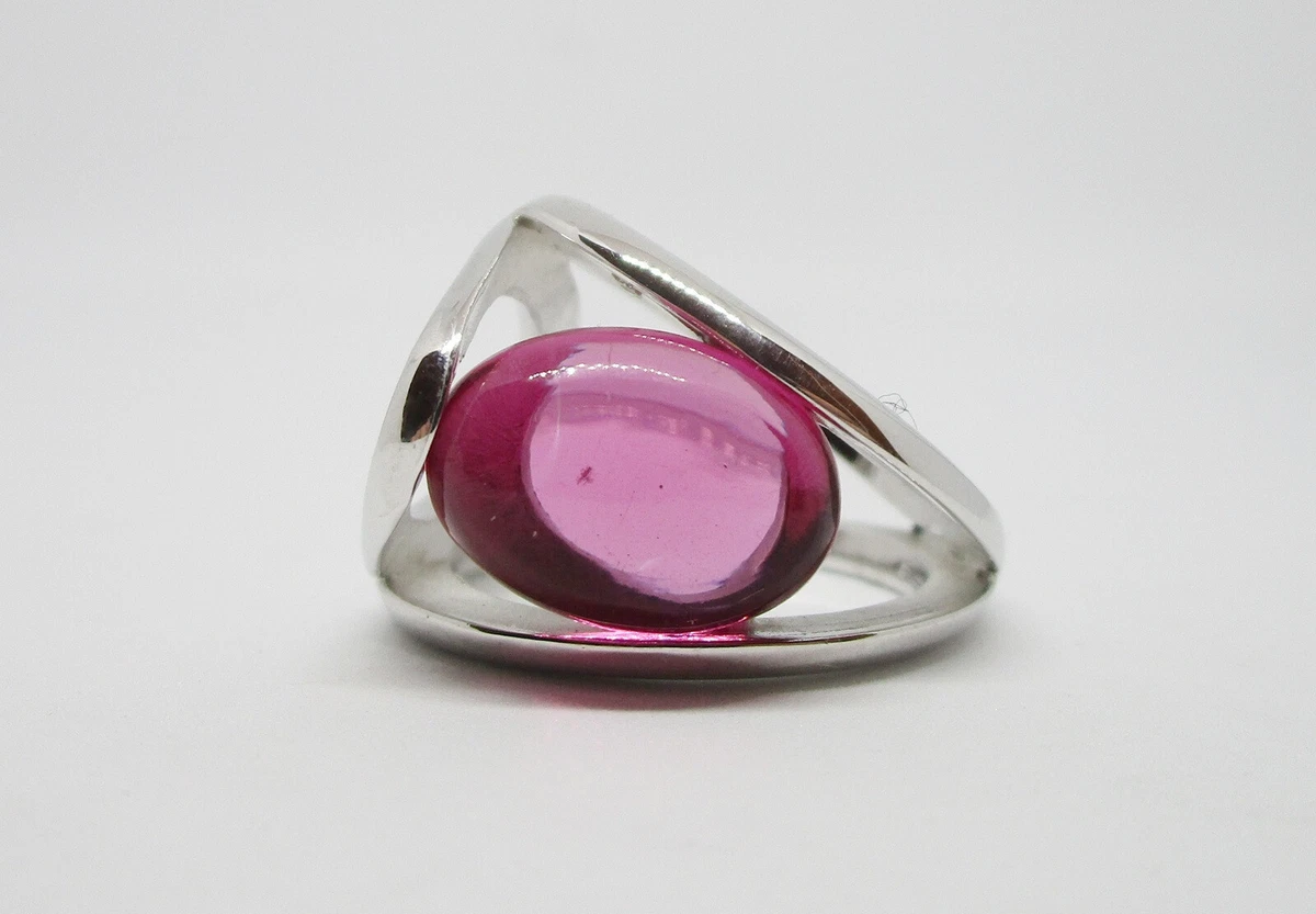 Lotto 50 Anelli In Quarzo Rosa Naturale – Placcati Argento – Misura 18-20mm