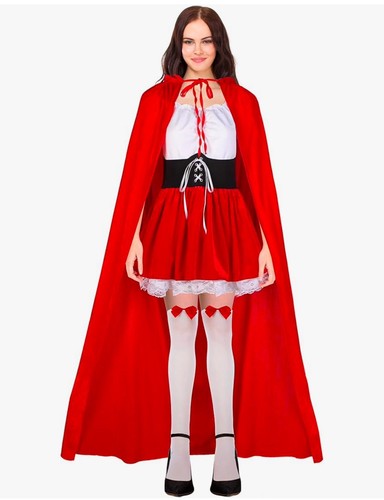 Rotkäppchen Halloween Kostüm Gr. Small Kleid Cape Korb - Bild 5 von 12