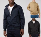Ben Sherman Mens Harrington Jacket Signature Casual Mod Retro Classic Cotton