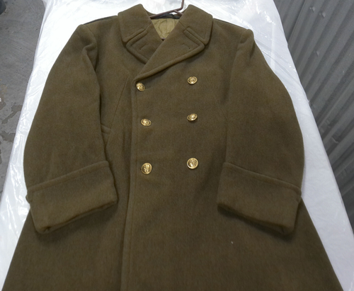 Cortefiel Original WW2 US Army Heavy Wool Winter Overcoat Greatcoat - Picture 4 of 12