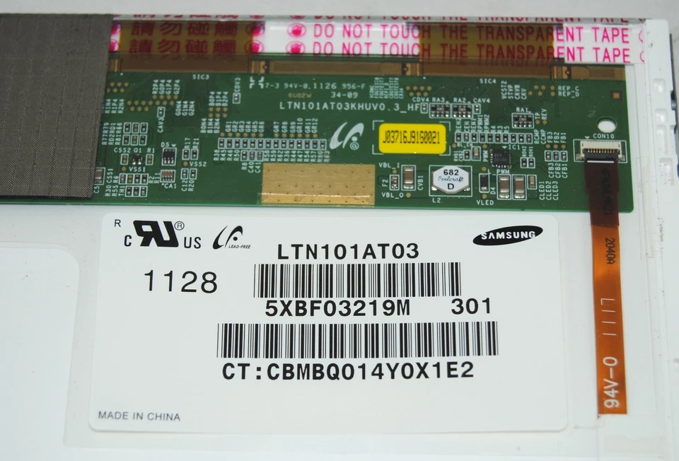 LTN101AT03, SAMSUNG LCD 10.1" HD MATTE LED , NEW/PULL, SEE PICTURES - Image 4 of 4