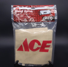 ACE Hardware Cotton Waist Apron Vintage 18'' x 9'' With 2 Large Pockets VTG 1997