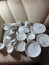 Epiag Czechoslovakia Floral Tableware Place Setting For 12 (88 pieces) - READ