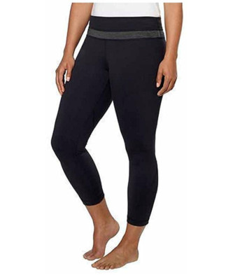 Kirkland Signature Womens Active Yoga 3/4 Leggings (Black., Size XS) NWT