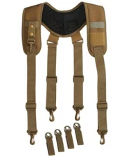Tactical suspenders Duty Belt Harness Padded Adjustable Tool Belt Suspenders ...