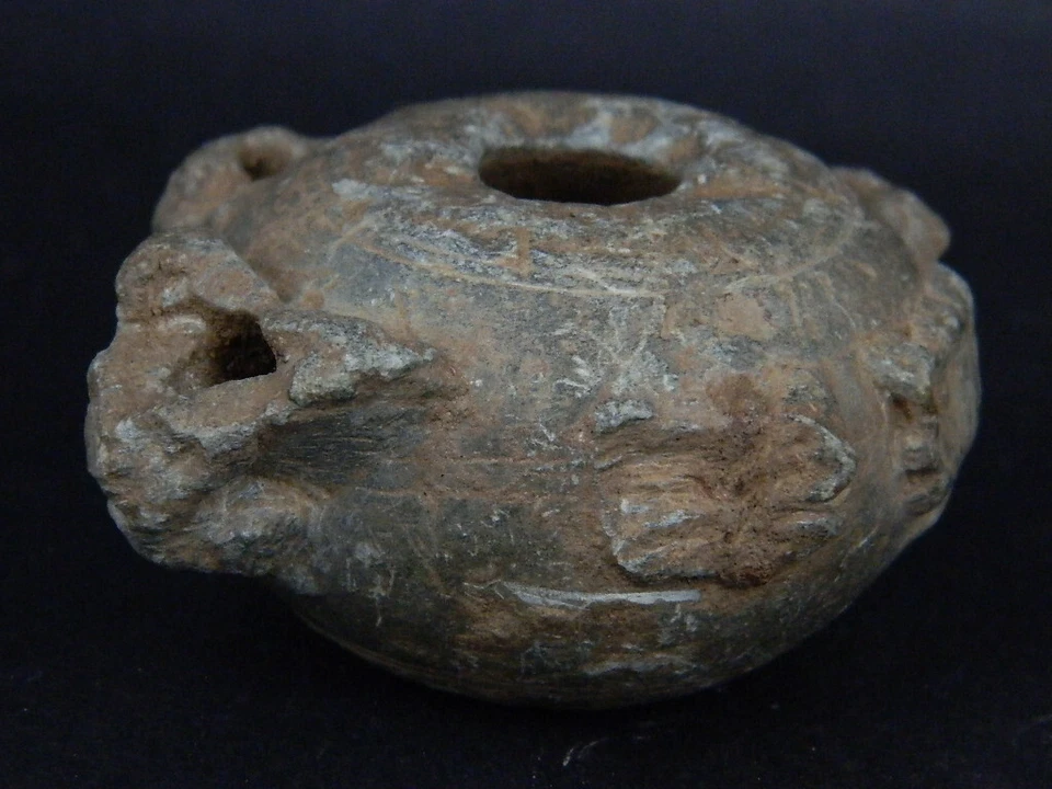 Древний зеленый Schist камень лампа Gandharan/Gandhara 100 AD #TR15171 - Изображение 4 из 4