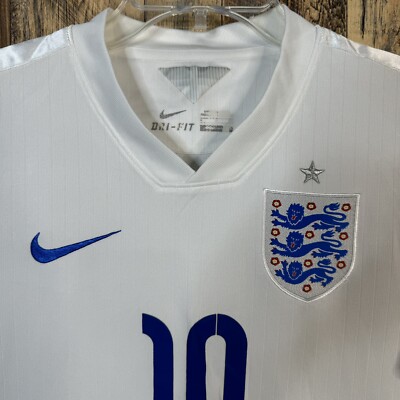 England 2014 Home WC Soccer Jersey Wayne Rooney #10 Nike Men's Sz