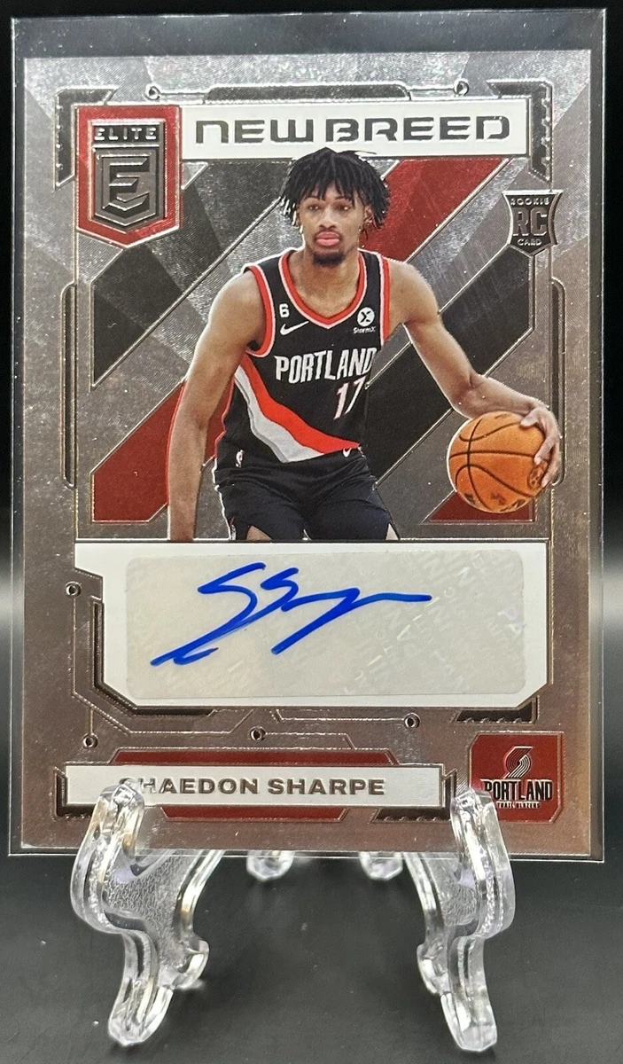 Shaedon Sharpe 2022-23 Donruss Elite New Breed RC Rookie Autograph 