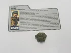 1986 HAWK v2 Backpack & Filecard Vintage GI Joe Figure Parts Accessory Lot ARAH