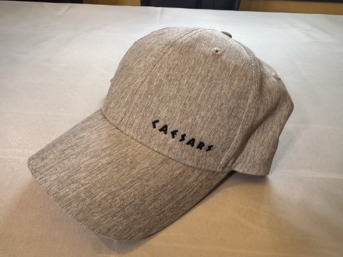 Classy Caesars Palace Las Vegas Silver Grey Embroidered  Black Hat Adjustable