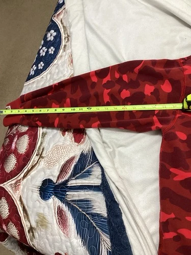 A Bathing Ape Double Hood Red Camo Zip Jacket image 16