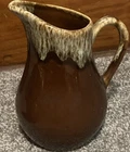 Hull Brown Drip Syrup Pitcher  6 1/2" Bottom marked G 4