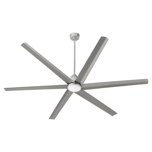 Satin Nickel 80"Ceiling Fan from the Titus Collection - Picture 2 of 6