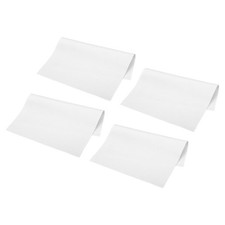 Microfiber Cleaning Cloth 7" x 6" Suede for Camera Lens Eyeglasses White 12pcs