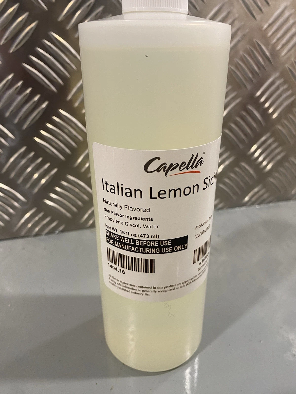Capella Italian Lemon Sicily Flavour 16oz 473ml Production Date 20/11/2020 2