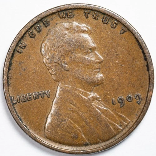 1909 VDB Lincoln Wheat Penny Extremely Fine (XF)