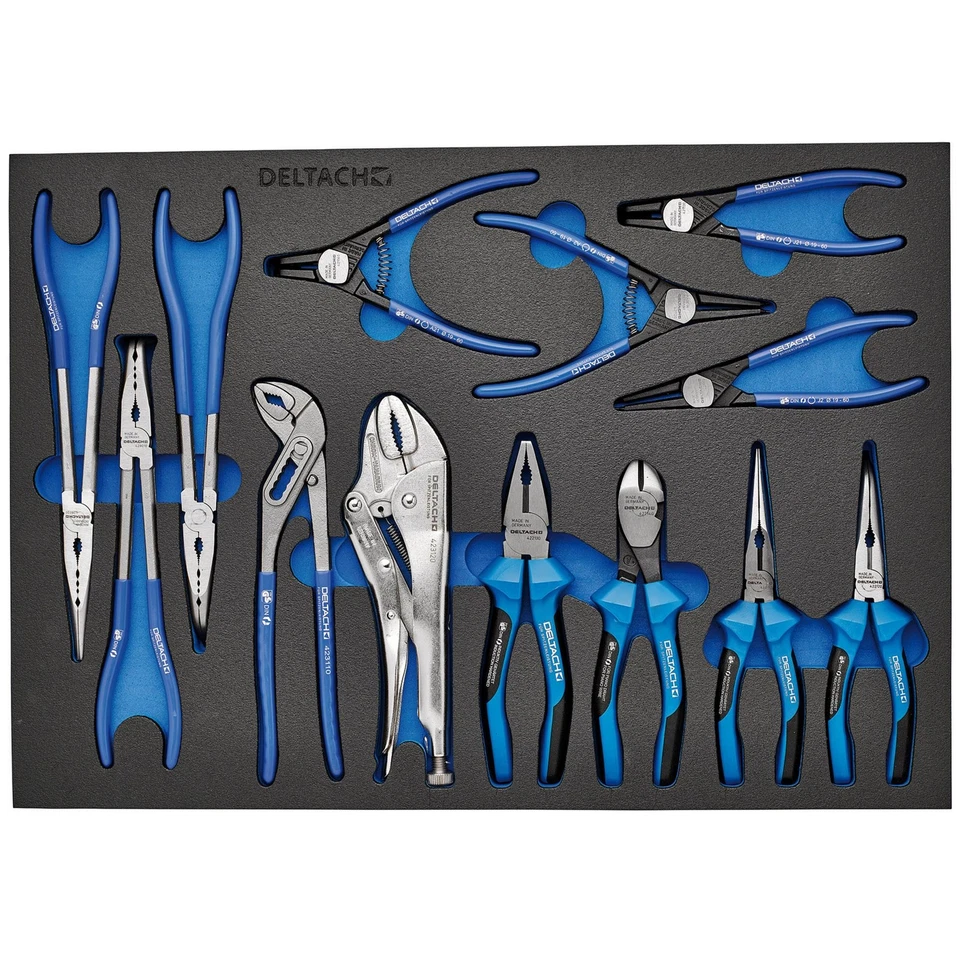 BUNKER 13 Piece Plier Set in EVA Foam Inlay L 565 x W 397 x H 35mm 29582 - Image 2 of 3