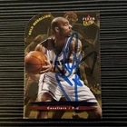 CARLOS BOOZER CLEVELAND CAVS  Signed Autographed 2003 FLEER NBA BASKETBALL CARD