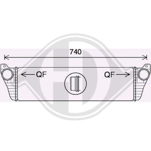 1X LadeluftküHler Diederichs DCA1155 Passend FüR MERCEDES-BENZ-image