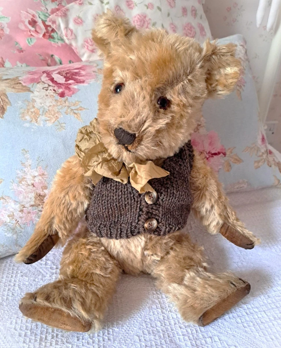 Ancien Ours Pintel de Collection Teddy Bear 1940/50's - H. 55 cm - UK