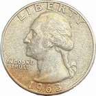 1963-D 90% Silver Washington Quarter Dollar
