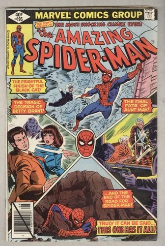 Amazing Spider-Man #195 August 1979 G/VG Black Cat