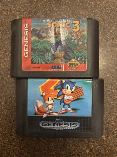 Sonic The Hedgehog 2 And 3 (Sega Genesis) Cartridge Only TESTED