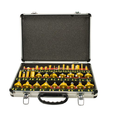 #ad Erie Tools 35 PC 1 4quot; Shank Router Bit Set with Tungsten Carbide Tips $43.99