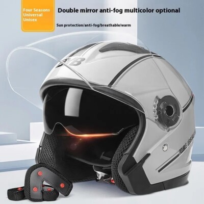 Open Face Scooter Motorbike Motorcycle Scooter Bike Helmet Sun