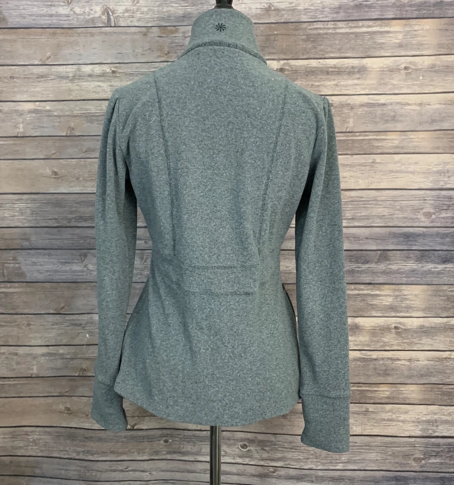 Athleta 1/2 拉链抓绒衬里套衫夹克(尺寸:S) — 第 4/4 张图片