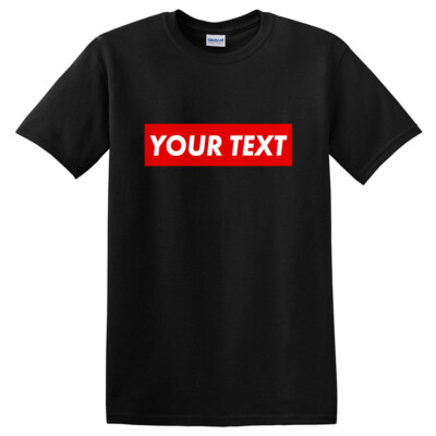 Personalized Custom Print Your Own Text On Customized Men's T Shirt New USA Gift