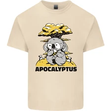 Apocalyptus Koala Bear Climate Change Armageddon Mens Cotton T-Shirt Tee Top