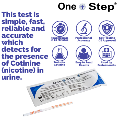 Cotinine (Nicotine) Smoking Home Urine Test Kits - One Step - Choose Pack  Size